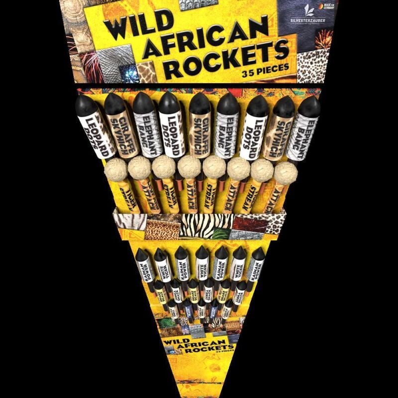 Wild African Rockets 35-teiliges Raketensortiment online bestellen