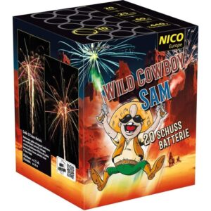 Wild Cowboy Sam 20-Schuss-Feuerwerk-Batterie online bestellen