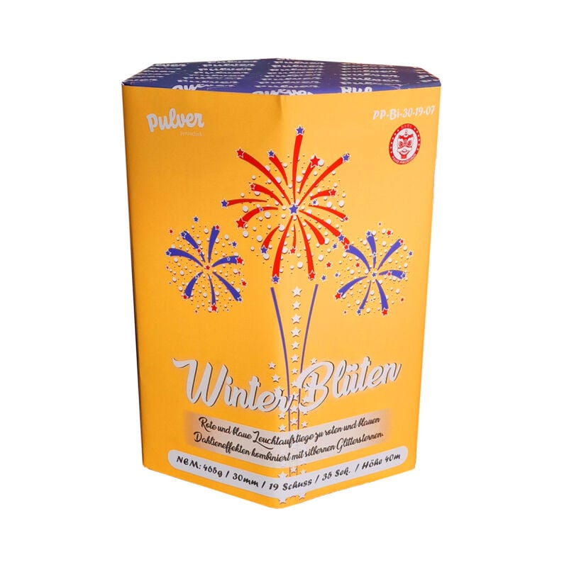 Winter Blüten 19-Schuss-Feuerwerk-Batterie online bestellen